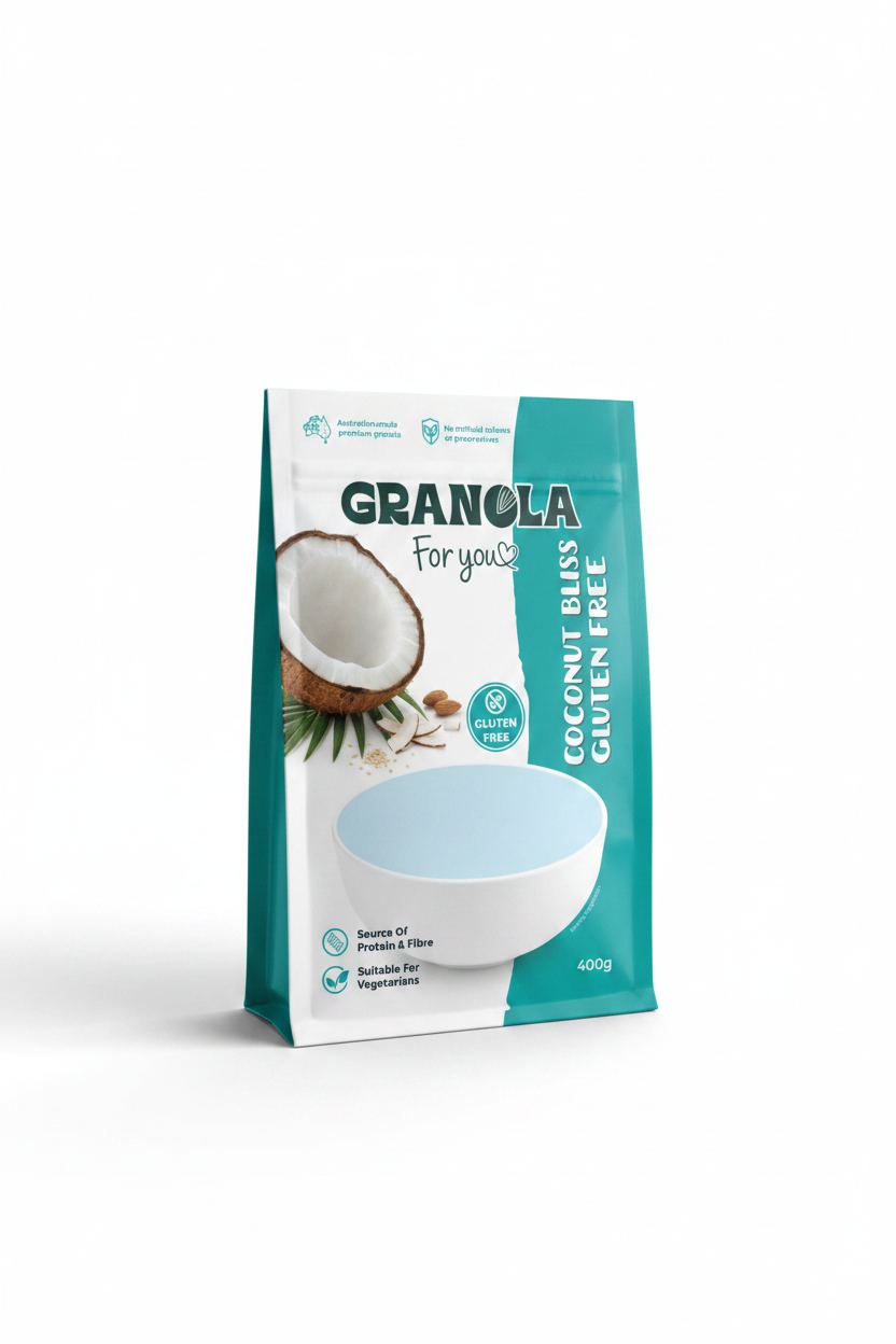Coconut Bliss – Stand-Up Bag Mockup