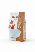 Maple Delight granola stand-up bag on white background