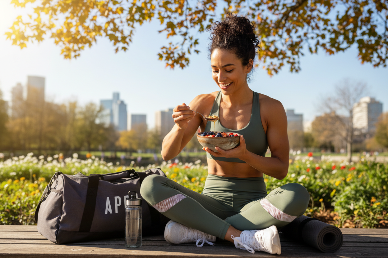 Post-workout granola moment